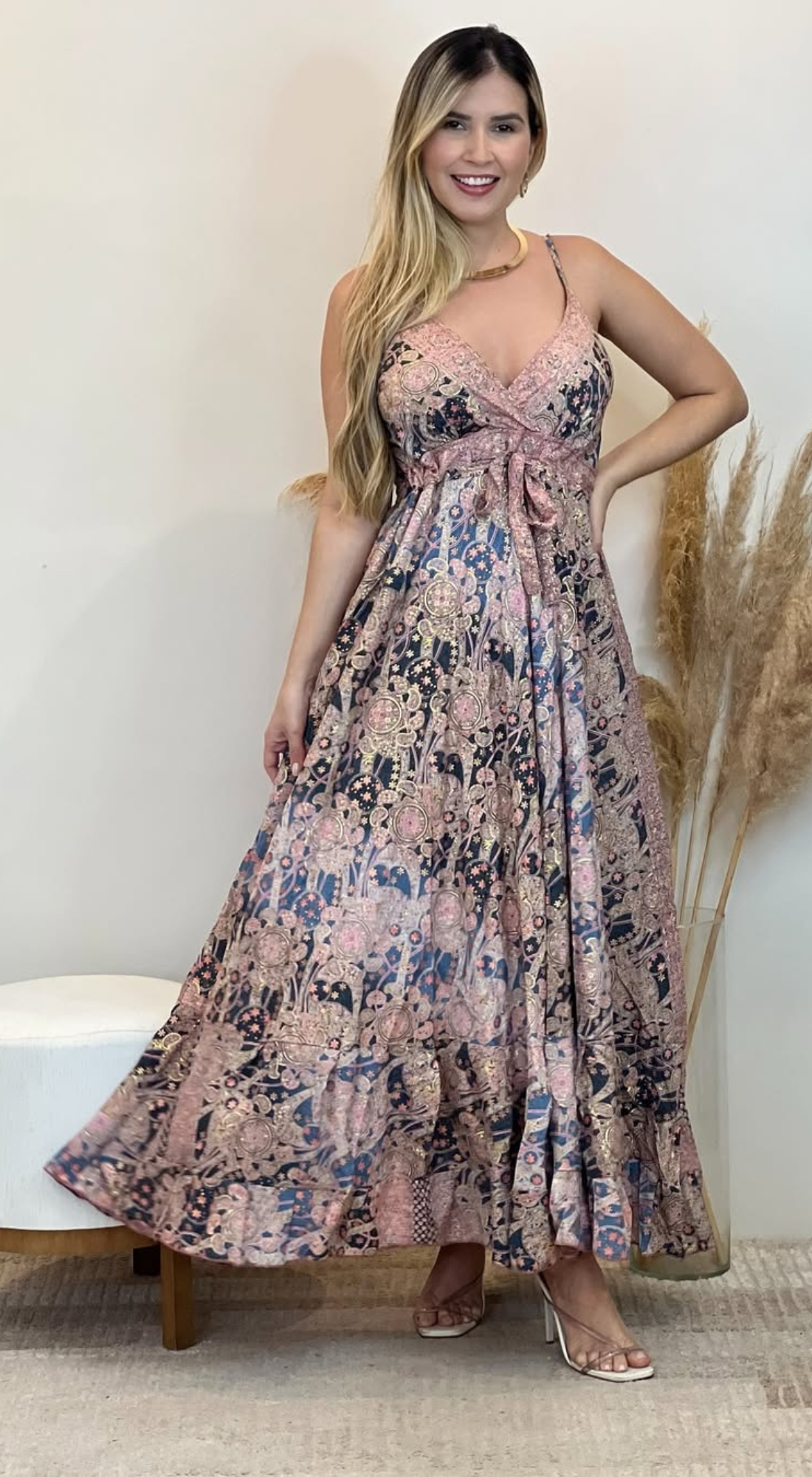 1083 | Vestido Indiano - Longo